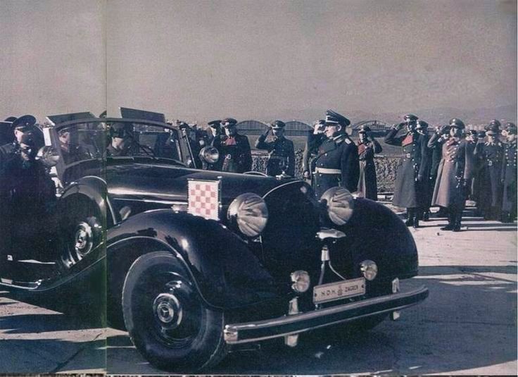 Zračna luka Borongaj 1942. godine, Mercedes, poklon A. Hitlera A. Paveliću